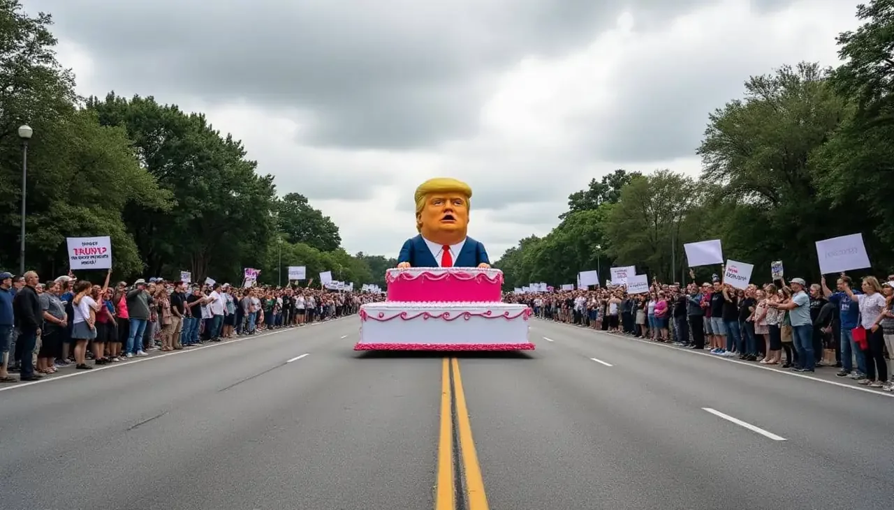 La parade d'anniversaire de Donald Trump à Washington ne rencontre pas le succès escompté