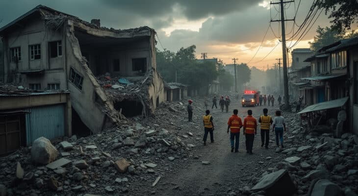 un séisme dévastateur frappe l'asie du sud-est, causant un bilan tragique de 144 morts et 732 blessés en birmanie. découvrez les conséquences de cette catastrophe naturelle et les efforts de secours en cours.