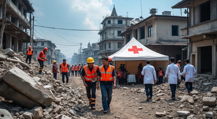 découvrez les dernières nouvelles sur le séisme en birmanie, où les opérations de sauvetage se poursuivent malgré les répliques. l'organisation mondiale de la santé (oms) a décrété une situation d'urgence maximale. suivez les efforts humanitaires et les impacts sur les populations touchées.