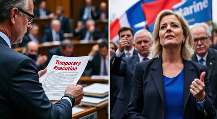 découvrez comment la proposition de loi d'éric ciotti sur l'exécution provisoire pourrait être un levier pour marine le pen afin d'éviter l'inéligibilité en 2027. analyse des implications politiques et juridiques de cette initiative.