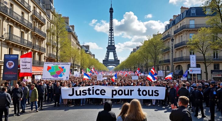 découvrez comment sos racisme, la cgt et la ligue des droits de l'homme s'unissent pour organiser une manifestation le 12 avril en faveur de l'état de droit, suite à la condamnation de marine le pen. rejoignez-nous pour défendre les valeurs fondamentales de la démocratie.