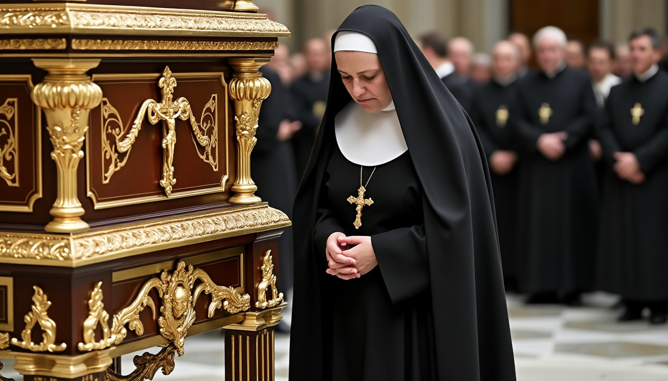 découvrez l'émouvante histoire d'une religieuse qui, en dépit des règles protocolaires, a trouvé le moyen de dire un dernier adieu au pape françois. un récit poignant d'amour, de foi et de courage.