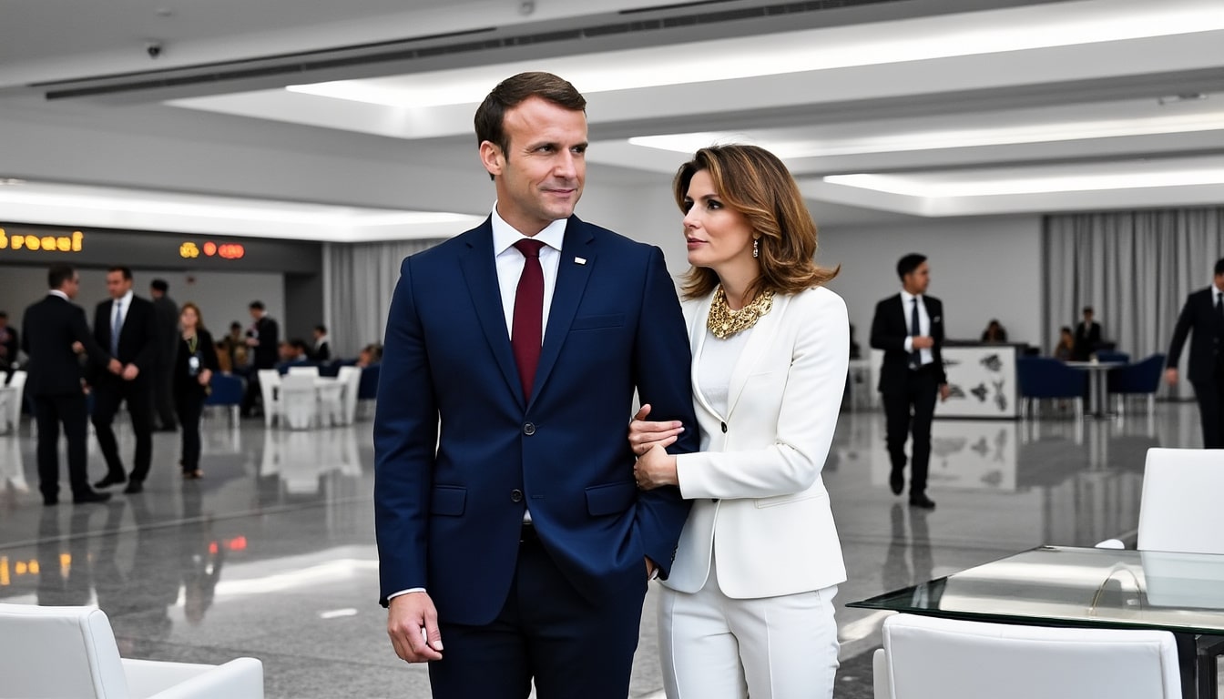 dans cette déclaration, emmanuel macron met fin aux rumeurs en affirmant qu'il n'existe aucun conflit avec sa femme, brigitte macron. découvrez les précisions du président sur leur relation et son engagement envers une communication transparente.