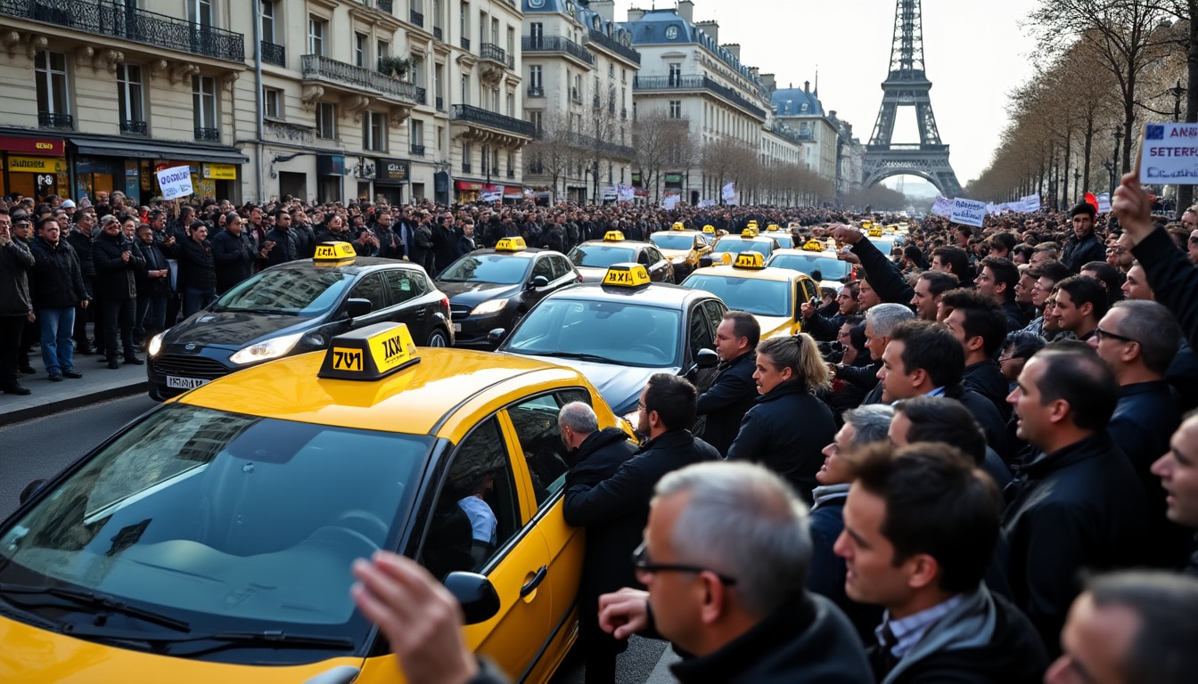 découvrez comment les chauffeurs de taxi parisiens s'organisent pour intensifier leur contestation face à la réforme qui menace leur avenir. analyse des enjeux et des mobilisations en cours.