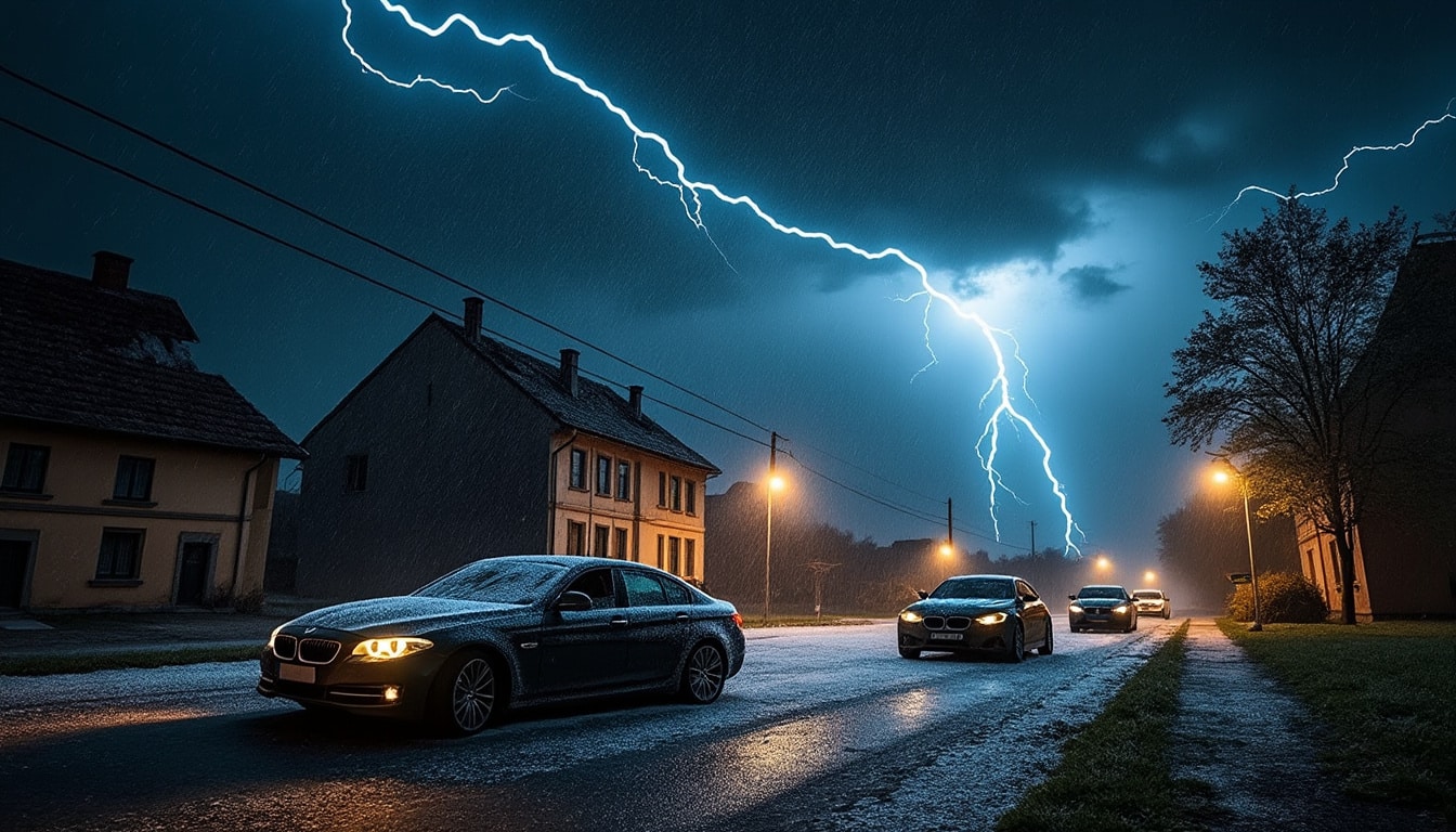 une violente tempête de grêle s'est abattue sur une ville du sud-ouest de toulouse, causant des destructions impressionnantes. les habitants témoignent d'une intensité inédite : 'c'est du jamais vu'. découvrez les conséquences de cet événement climatique extrême.