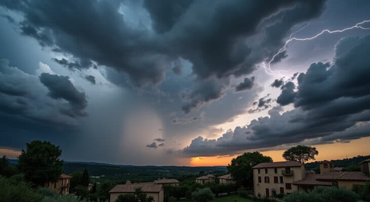 vigilance orange : découvrez les neuf départements du sud-ouest de la france placés sous surveillance en raison de la menace d'orages attendus ce lundi après-midi. restez informés et préparez-vous à des conditions météorologiques instables.