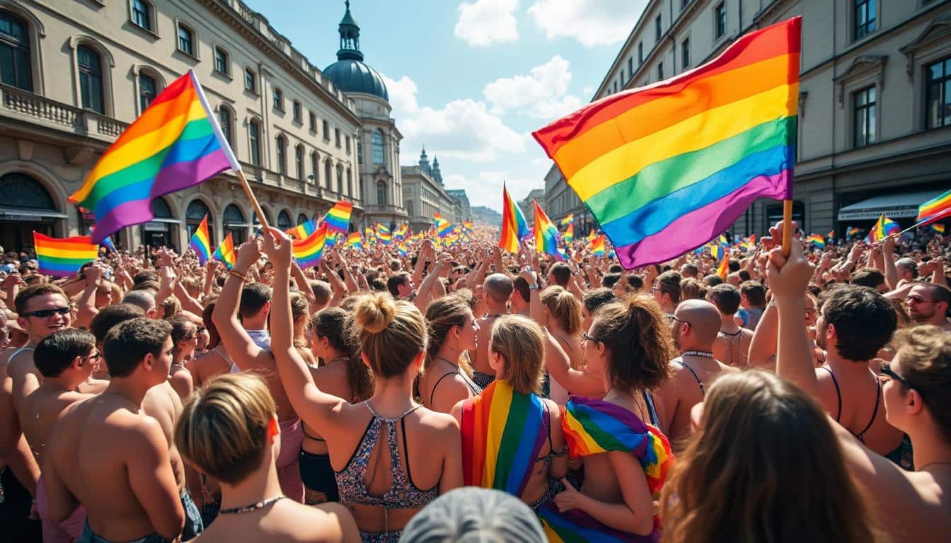découvrez comment des milliers de personnes à budapest ont défié l'interdiction de viktor orban lors de la marche des fiertés, créant un événement historique qui célèbre la diversité et les droits lgbtq+. plongez au cœur de cette mobilisation emblématique et des messages d'espoir qu'elle véhicule.