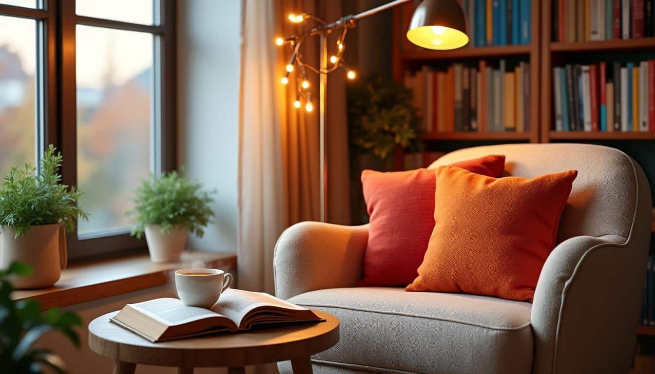 découvrez comment aménager un coin lecture chaleureux et confortable dans votre maison. inspirez-vous de nos conseils pratiques pour choisir les meubles, l'éclairage et les accessoires qui transformeront votre espace en un havre de paix dédié à la lecture.