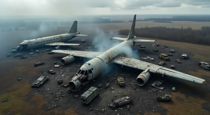 découvrez comment des images satellites révèlent l'ampleur des pertes russes en ukraine, mettant en lumière l'implication des bombardiers tu-95ms et des avions radars a-50 dans le conflit. analysez les impacts de ces révélations sur la stratégie militaire et la situation sur le terrain.