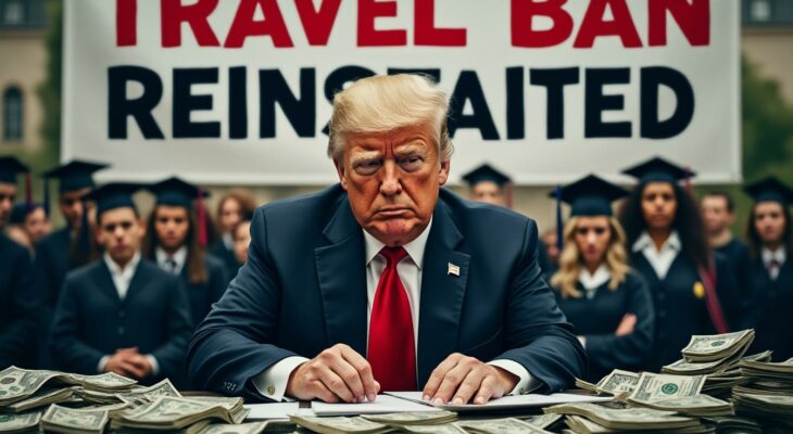 découvrez comment donald trump gère ses défis financiers tout en rétablissant le « travel ban » et en exprimant ses critiques envers harvard. un aperçu des enjeux politiques et économiques actuels.