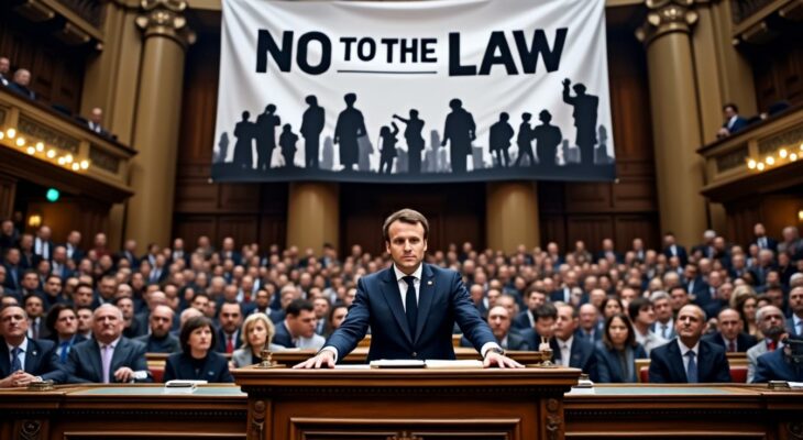découvrez comment emmanuel macron envisage d'adopter la loi duplomb, malgré la pétition lancée par annie genevard. analyse des enjeux politiques et des réactions autour de cette législation controversée.
