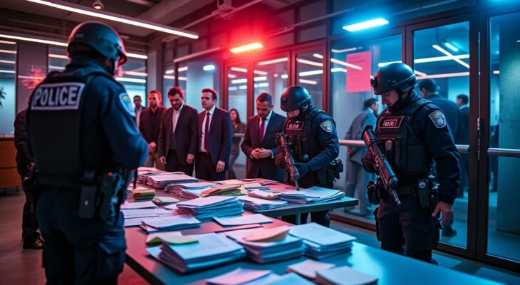découvrez les détails d'une perquisition en cours au siège du rassemblement national, liée à une enquête sur des allégations de financement illégal. restez informés des dernières évolutions et implications politiques.