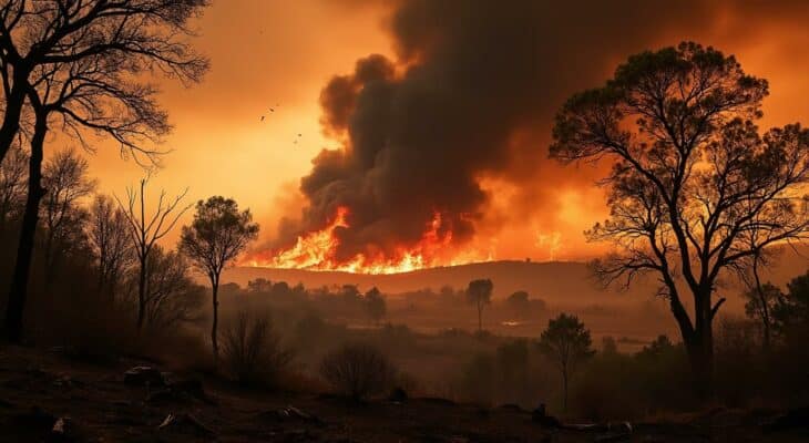 un incendie dévastateur dans l'aude a ravagé 5.000 hectares de végétation, laissant 2.500 foyers sans électricité et engendrant deux blessés. découvrez les détails de cette catastrophe naturelle et son impact sur la région.