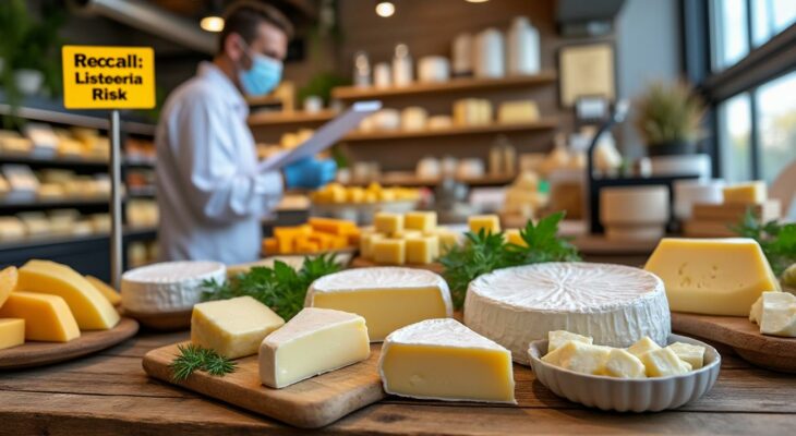 des fromages pasteurisés font l'objet d'un rappel en france à cause d'un risque de contamination par la bactérie listeria monocytogenes, responsable de la listériose. consultez les détails pour votre sécurité alimentaire.