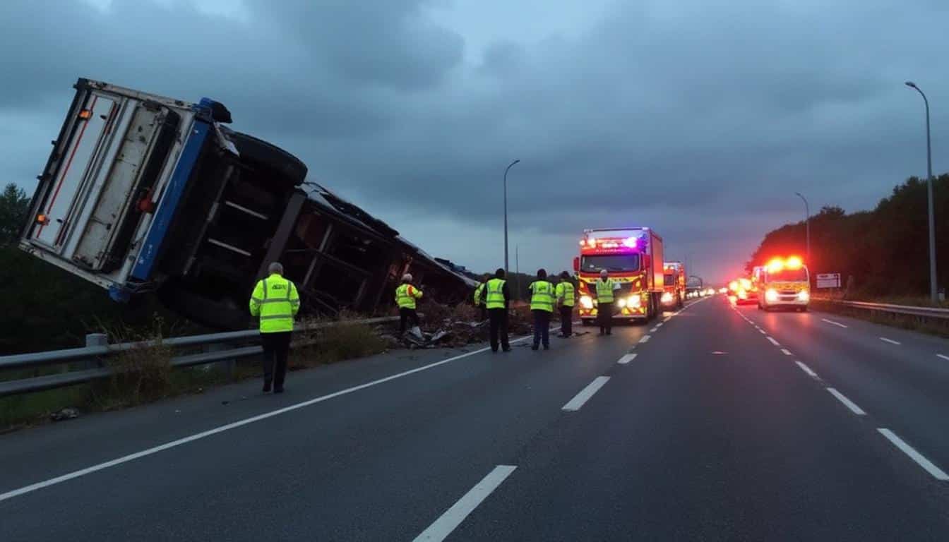 un accident de camion sur l'a9 près de nîmes provoque des blocages significatifs, avec jusqu'à 10 km de ralentissements. découvrez les détails de cet incident et son impact sur la circulation dans la région.
