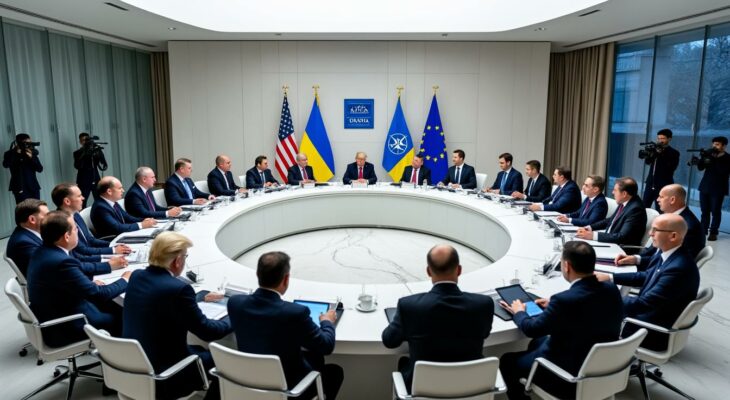 une rencontre déterminante sur la guerre en ukraine réunira mercredi donald trump, les dirigeants européens, les membres de l'otan ainsi que volodymyr zelensky, selon une annonce de l'allemagne. découvrez les enjeux et participants de cet événement majeur.