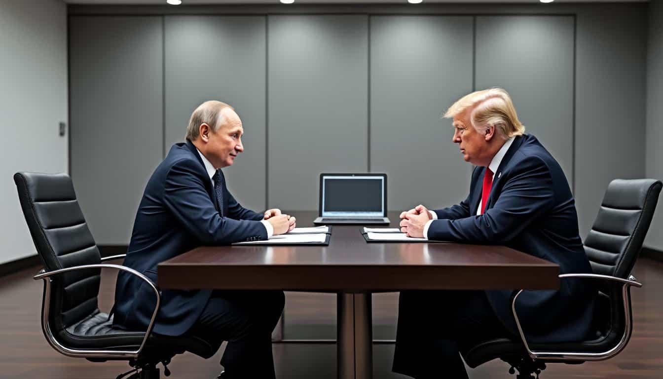 vladimir poutine décrit sa rencontre avec donald trump comme opportune et bénéfique, soulignant son importance dans le contexte actuel de la guerre en ukraine. découvrez les enjeux et les implications de cet échange diplomatique.