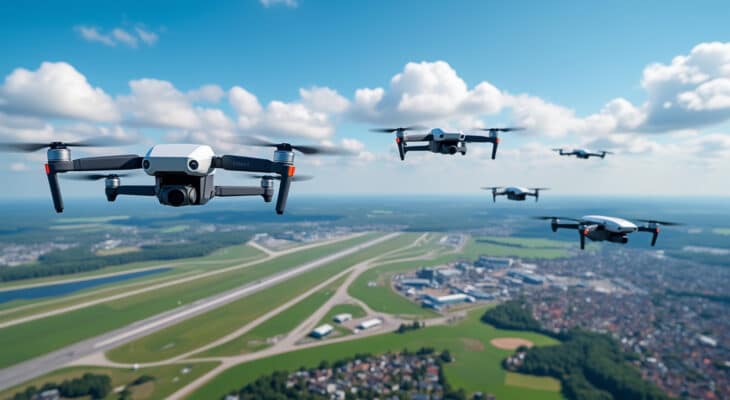 des drones non identifiés ont été observés survolant de grandes zones près de plusieurs aéroports au danemark, suscitant l’inquiétude des autorités et des voyageurs.