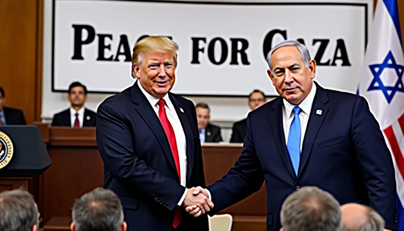 suivez l’actualité en direct de gaza : benyamin nétanyahou soutient le plan de paix de donald trump, mais affirme vouloir poursuivre l’offensive contre le hamas en cas de refus, marquant une étape clé dans le conflit israélo-palestinien.