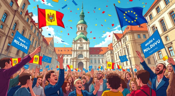 découvrez comment la moldavie célèbre la victoire écrasante du parti proeuropéen de maia sandu au parlement, marquant un tournant politique majeur pour le pays vers l’europe.