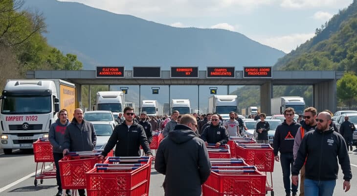 le 10 septembre, les pyrénées-orientales seront le théâtre de blocages aux péages alors que la 'révolution des caddies' prend de l’ampleur, marquant une mobilisation croissante contre la vie chère et pour le pouvoir d’achat.