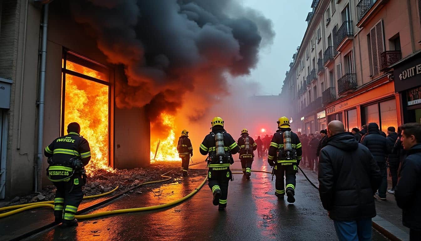 un grave incendie s'est déclaré dans un immeuble du quartier part-dieu à lyon, causant la mort de quatre personnes. découvrez les circonstances de ce drame et les réactions des autorités locales.