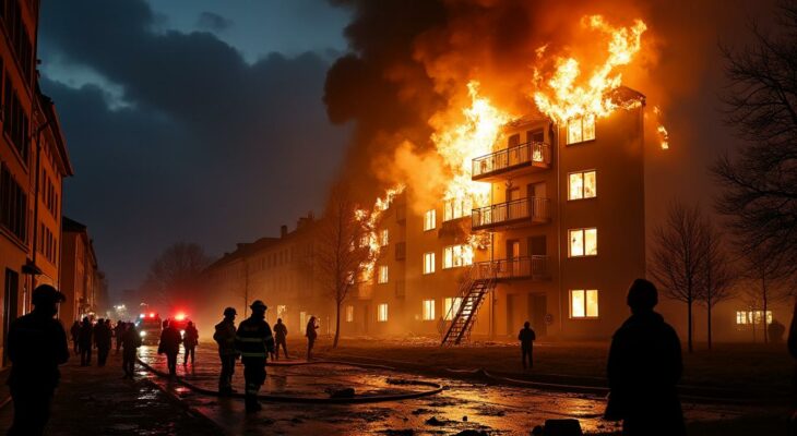 un violent incendie s'est déclaré dans un immeuble du quartier part-dieu à lyon, causant la mort de quatre personnes. les secours sont rapidement intervenus pour maîtriser le sinistre et évacuer les habitants. découvrez les premiers éléments sur cette tragédie.