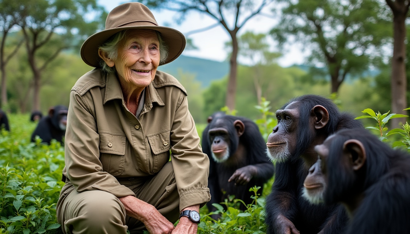 jane goodall, célèbre primatologue britannique, s’est éteinte à 91 ans. connue pour ses travaux pionniers sur les chimpanzés, elle laisse derrière elle un héritage scientifique et humanitaire inoubliable.