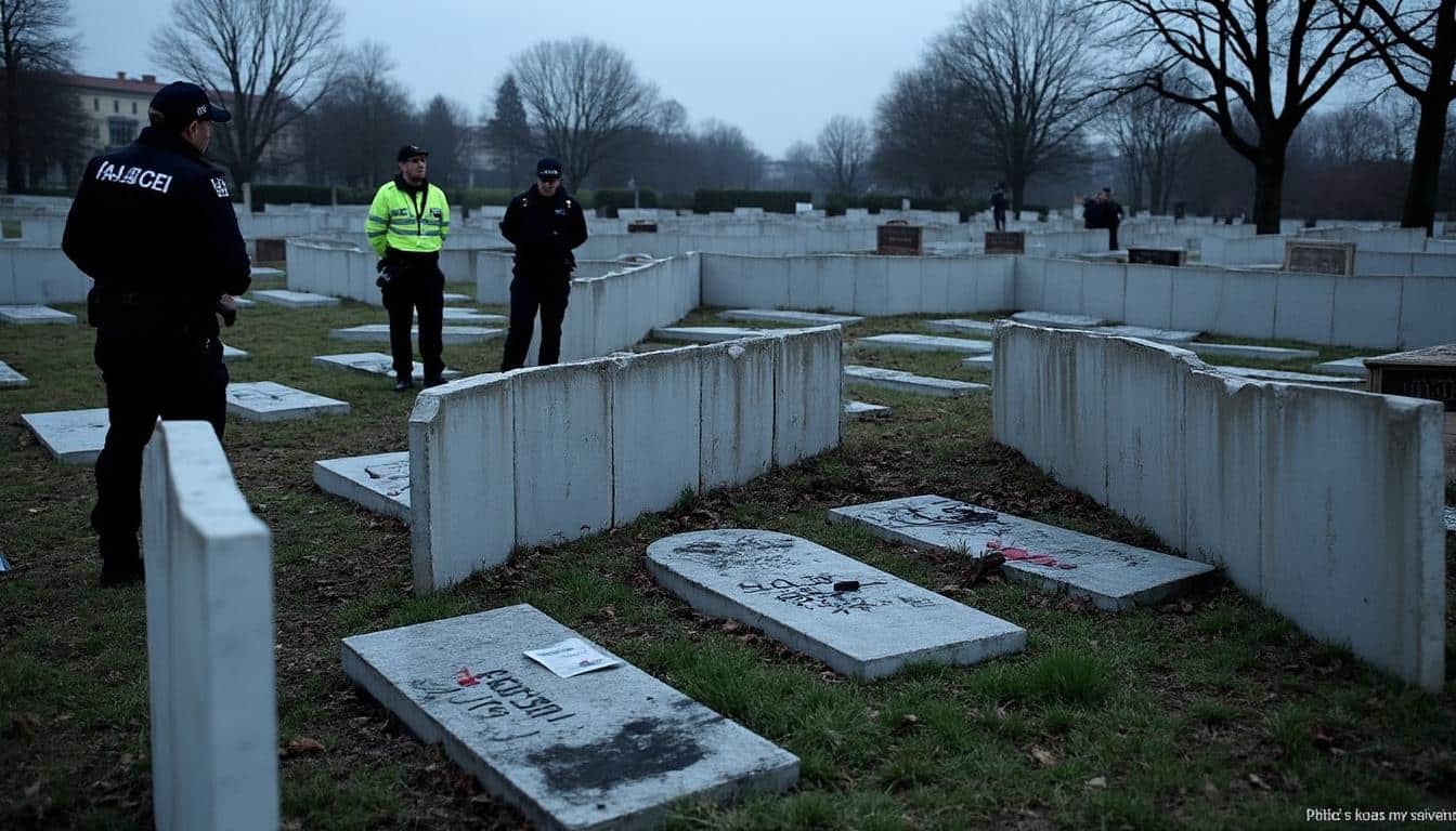 la sépulture de robert badinter au cimetière de bagneux a été vandalisée peu avant la cérémonie d’hommage prévue au panthéon. découvrez les détails de cet acte choquant et ses répercussions.