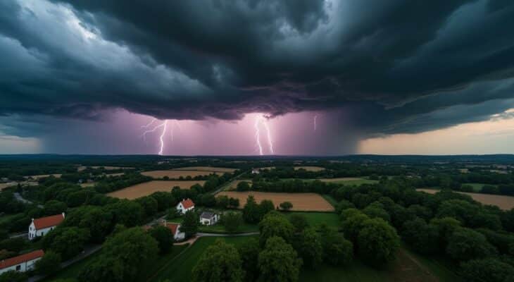 la tempête benjamin arrive en france avec des rafales atteignant 130 km/h. météo france place 7 départements en alerte orange : suivez les dernières informations sur les risques et recommandations de sécurité.