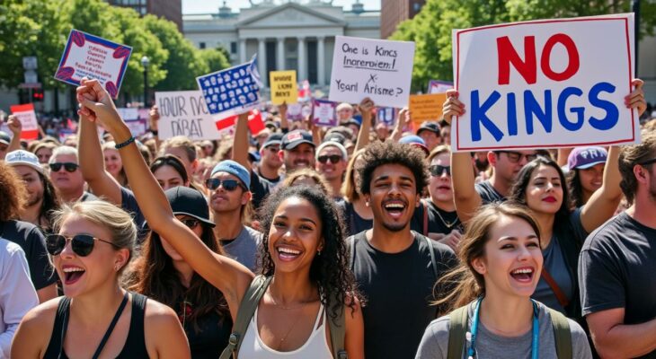 découvrez comment le mouvement « no kings » s’est mobilisé contre donald trump : des manifestations joyeuses et solidaires, reflétant cependant la fragilité persistante du combat pour la démocratie aux états-unis.
