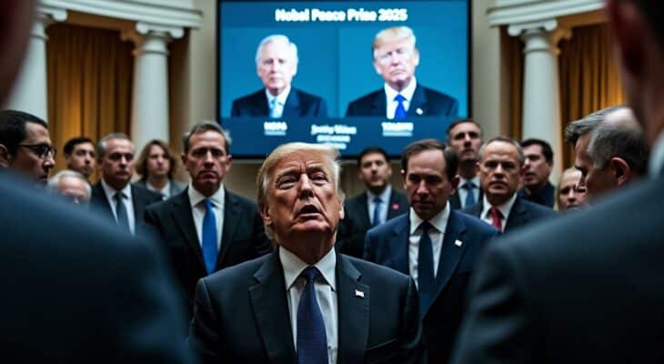 découvrez les réactions officielles de la maison-blanche après l’annonce des lauréats du prix nobel de la paix 2025 et l’absence remarquée de donald trump. analyse des implications politiques et diplomatiques de cette décision.