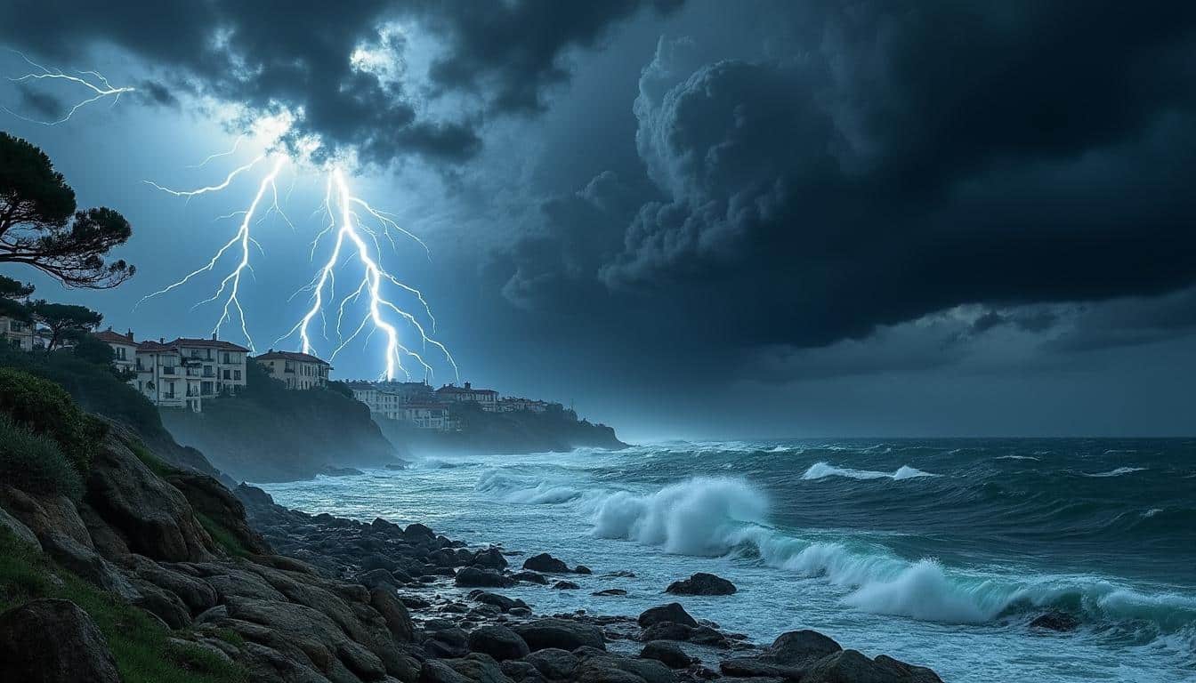 la tempête benjamin provoque des rafales puissantes en france : dix-neuf départements sont en alerte orange face à des vents violents. découvrez les zones touchées et les consignes de sécurité.