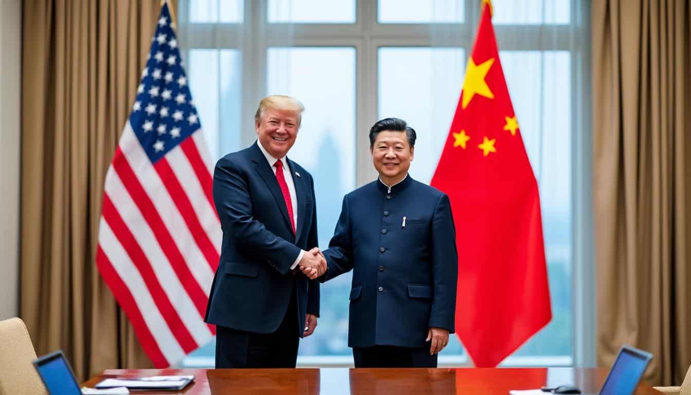 donald trump souligne les avancées positives issues de sa rencontre avec xi jinping, abordant les questions stratégiques des terres rares et des droits de douane entre les états-unis et la chine.