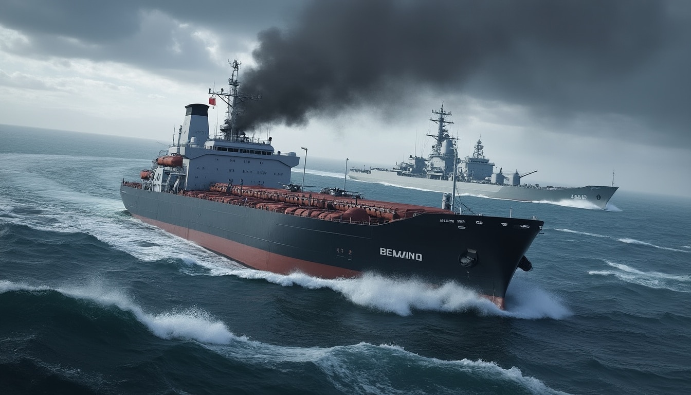 vladimir poutine critique fermement l'interception d'un pétrolier russe près de saint-nazaire, qualifiant l'incident d'acte de piraterie maritime et soulignant les tensions internationales croissantes liées à la sécurité en mer.