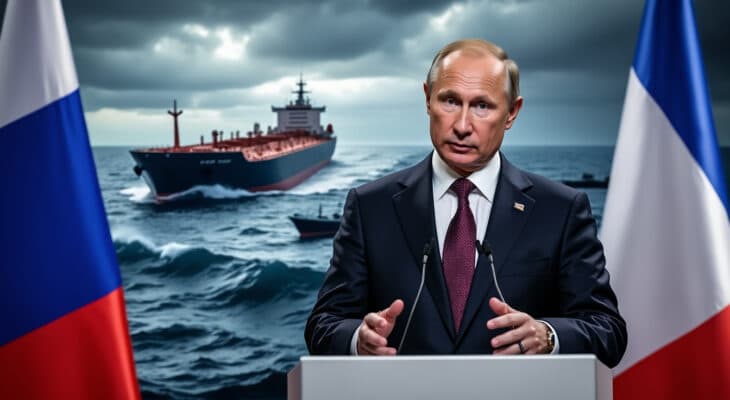 vladimir poutine condamne fermement l'interception d'un pétrolier russe près de saint-nazaire, qualifiant l'incident d'acte de piraterie maritime. découvrez les réactions et les enjeux de cette tension internationale.