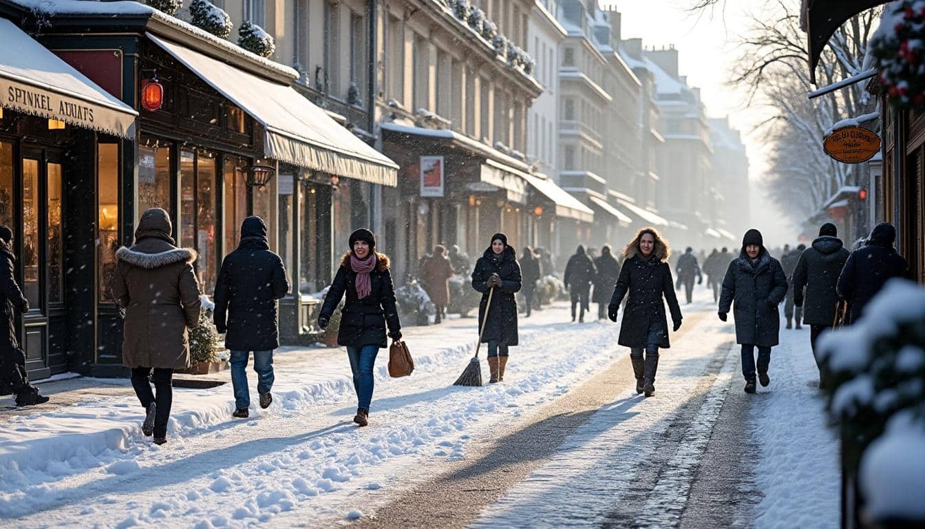 prévisions météo : chute de neige et verglas attendus à paris et en île-de-france ce samedi, avec jusqu'à 7 cm de neige. restez informés pour organiser vos déplacements en toute sécurité.
