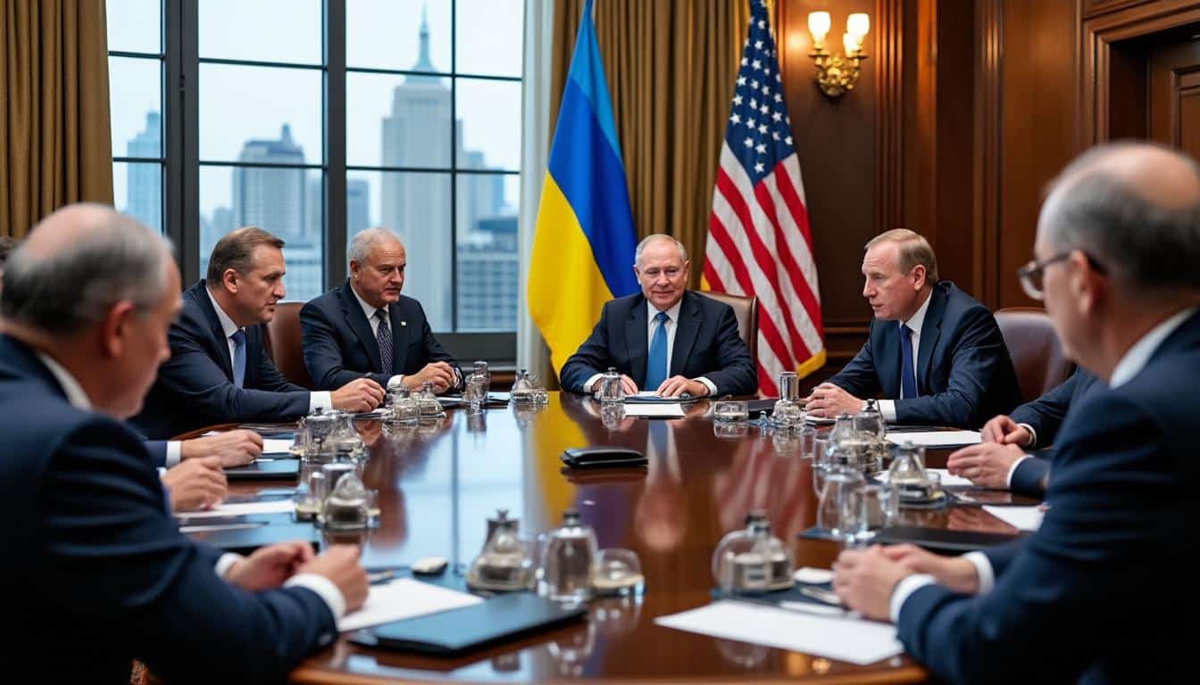 suivez en direct les réactions à la maison blanche qui qualifie de « favorable » le plan de paix américain destiné à apaiser le conflit entre kiev et moscou.