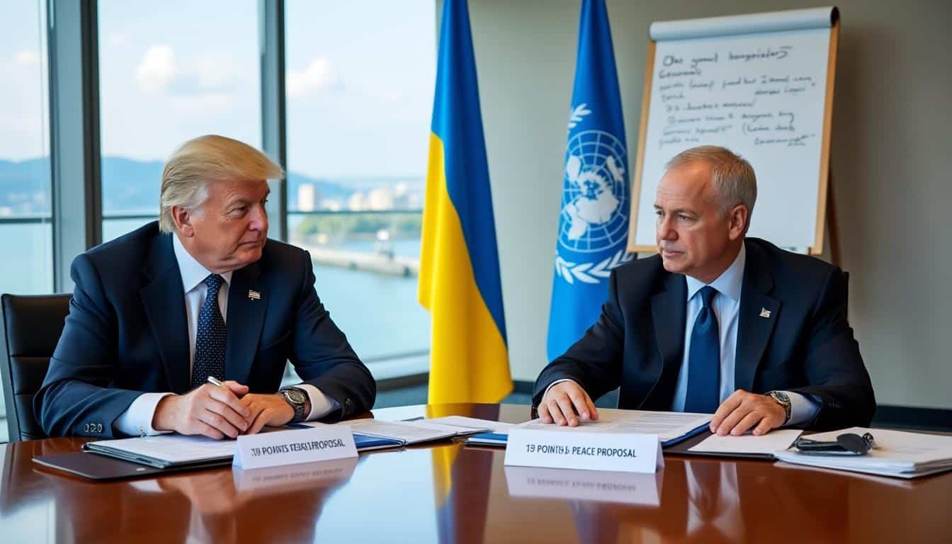 suivez en direct le nouveau projet de paix américano-ukrainien visant à mettre fin au conflit en ukraine, avec des discussions au plus haut niveau sur des questions sensibles.