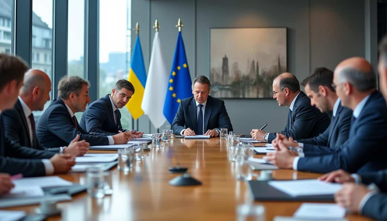 suivez en direct la délégation ukrainienne en suisse alors qu'elle échange avec les représentants européens au cœur du conflit, pour des négociations cruciales et un dialogue essentiel.