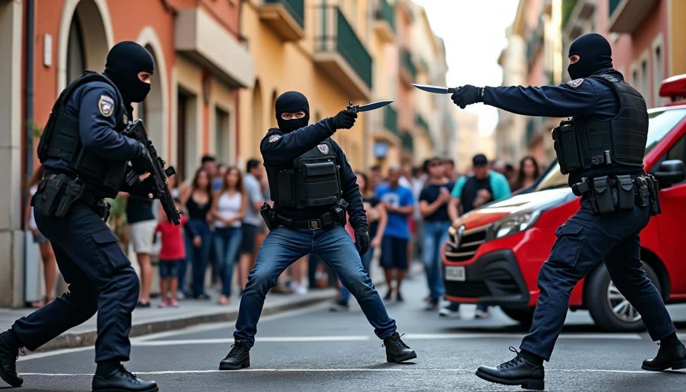 à ajaccio, un homme armé d’un couteau a été rapidement maîtrisé par la police en plein centre-ville, assurant la sécurité des habitants et témoignant de l'intervention efficace des forces de l'ordre.