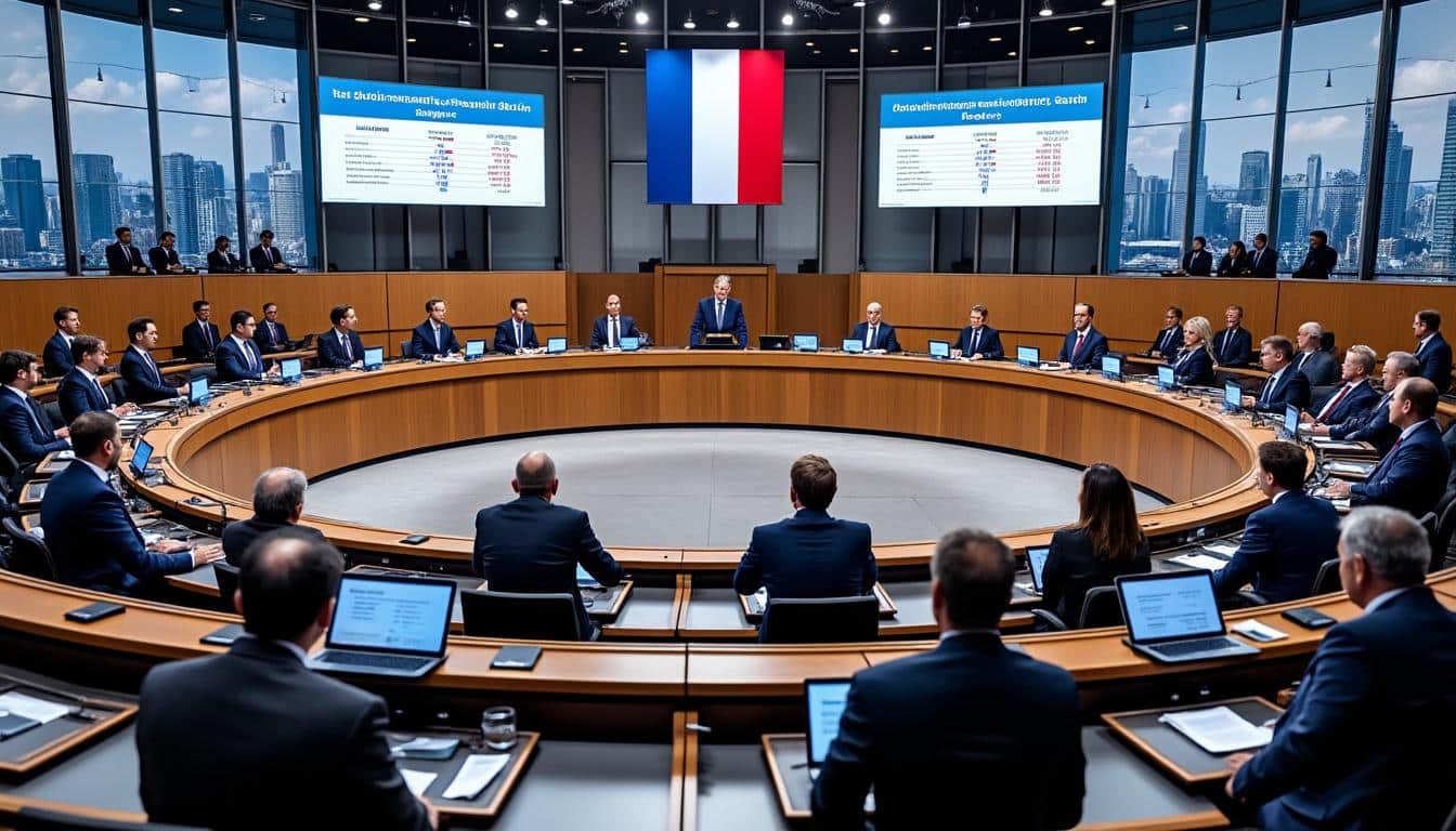 édouard philippe appelle les députés horizons à s'abstenir lors du vote décisif du budget de la sécurité sociale, marquant un moment clé dans les débats parlementaires.