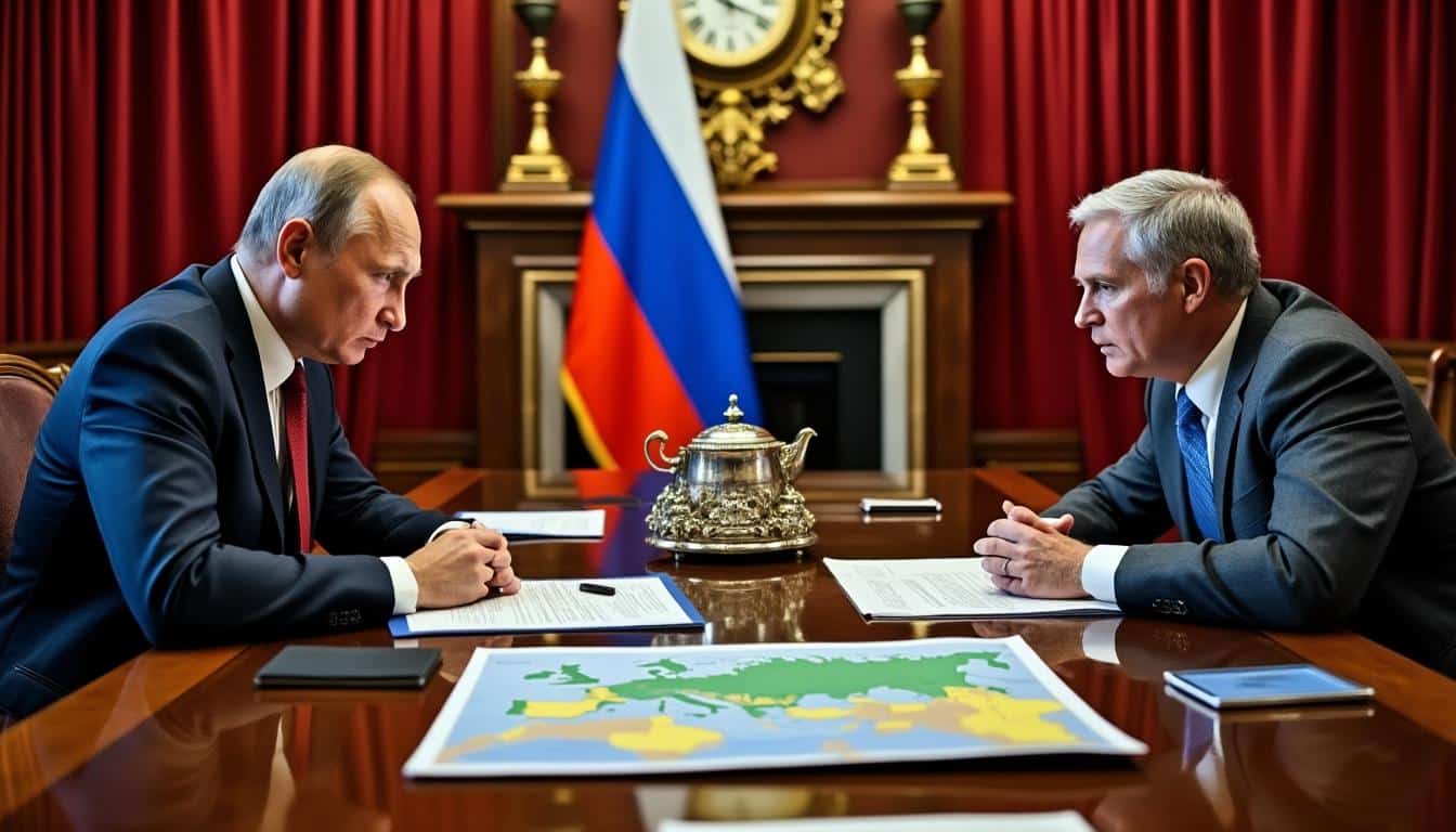 suivez en direct le début des pourparlers cruciaux entre vladimir poutine et l’émissaire américain steve witkoff, au centre des efforts pour résoudre le conflit ukrainien.