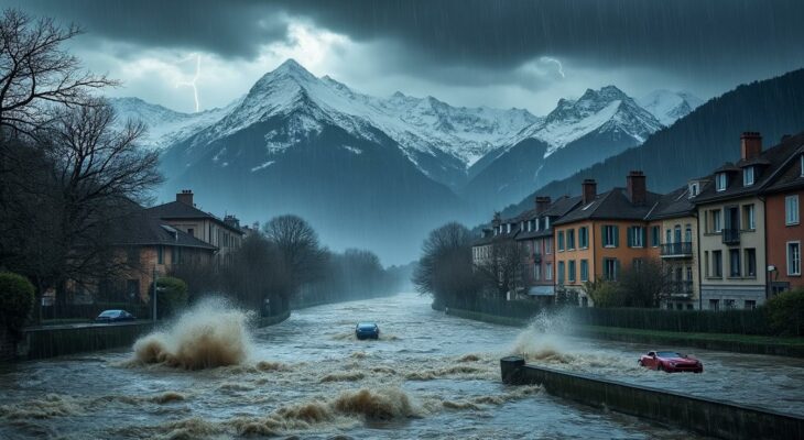 neige, pluies intenses et risques de crues : six départements du sud de la france sont en alerte orange. restez informés et prenez les précautions nécessaires.