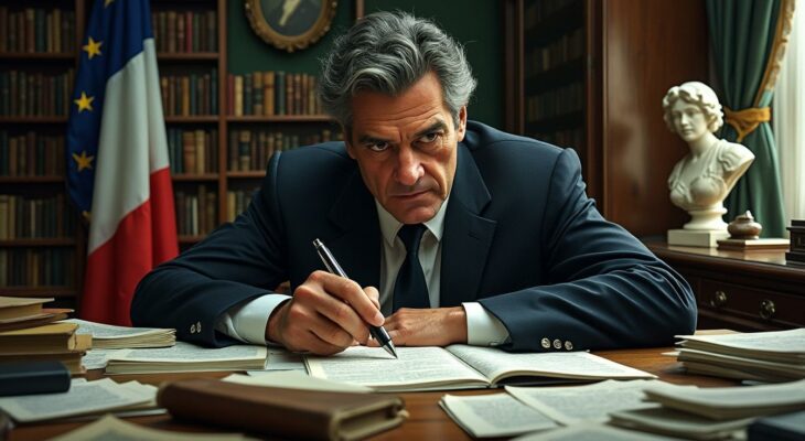 nicolas sarkozy révèle dans son dernier roman son refus catégorique de toute alliance dans un « front républicain » contre le rassemblement national dirigé par marine le pen.