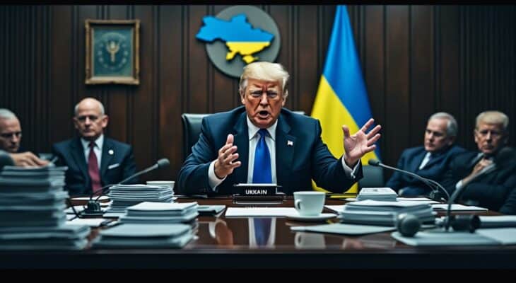 découvrez les tensions croissantes lors des pourparlers sur l'ukraine, où trump exprime une frustration intense et semble atteindre ses limites.
