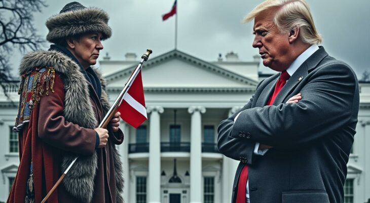 découvrez comment le danemark et le groenland confrontent la fermeté inflexible de l’administration trump lors de leur rencontre à la maison blanche.