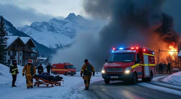 drame à crans-montana : un incendie mortel fait 9 blessés parmi les français, tandis que 8 personnes restent portées disparues. suivez les dernières informations sur cette tragédie.
