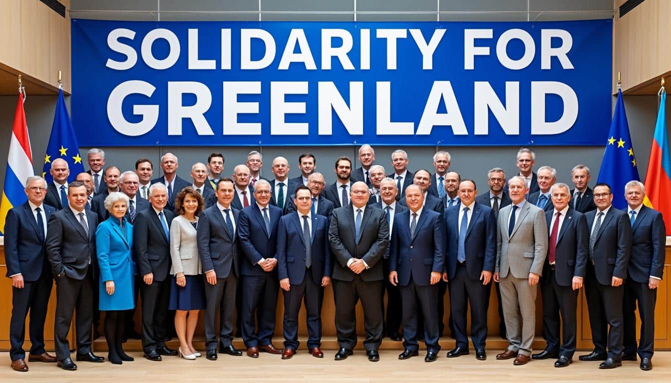 suivez en direct les réactions des pays européens face aux menaces tarifaires de donald trump sur le groenland, avec une solidarité et une détermination fortes pour protéger leur souveraineté.