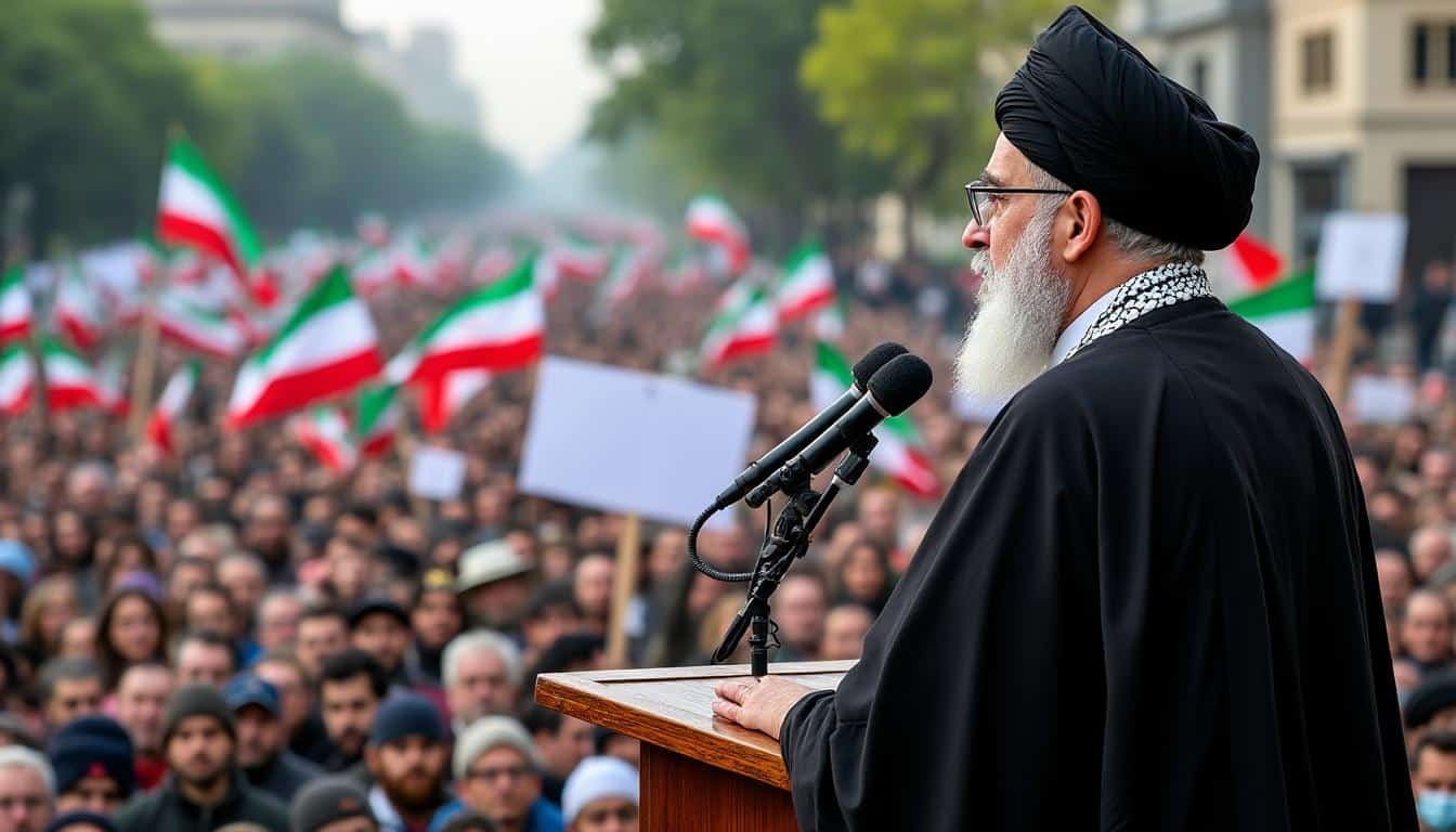 l’ayatollah khamenei reconnaît les revendications économiques des manifestants en iran mais annonce une répression sévère contre les émeutiers, soulignant la tension croissante dans le pays.